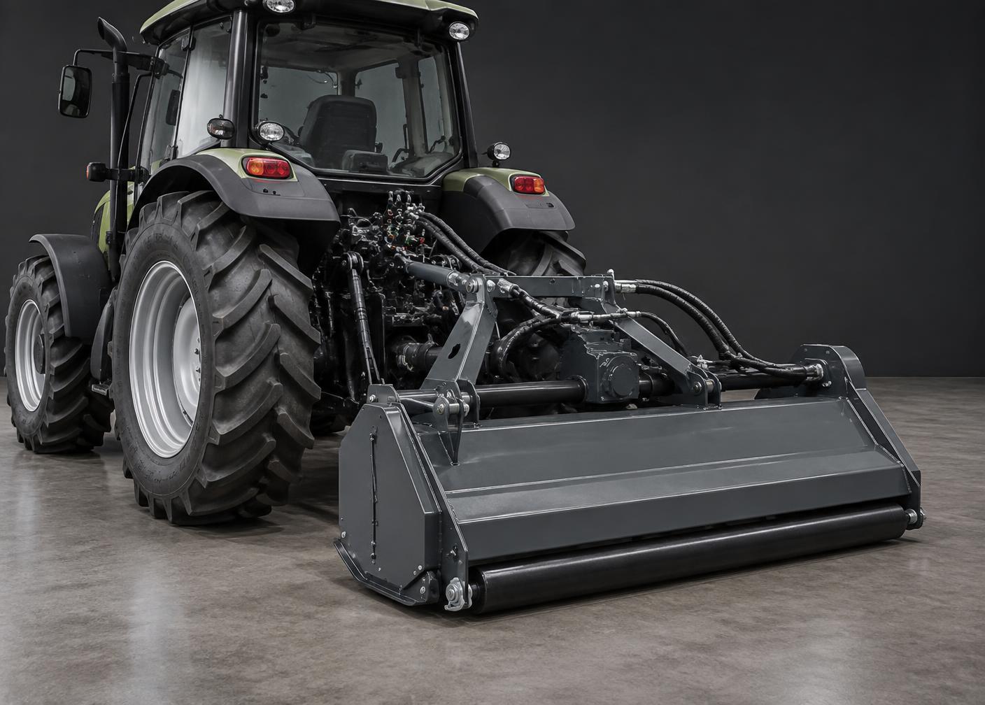 Hydraulic tractor attachment in a studio